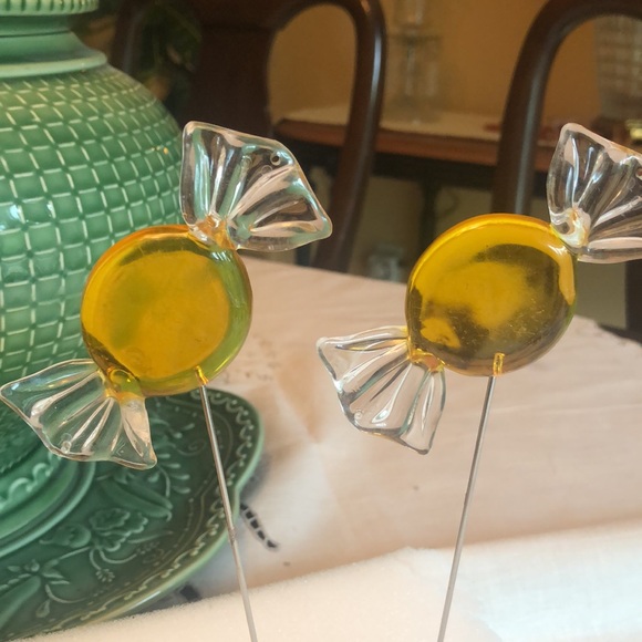 VTG Glass Candy Picks - Picture 4 of 6